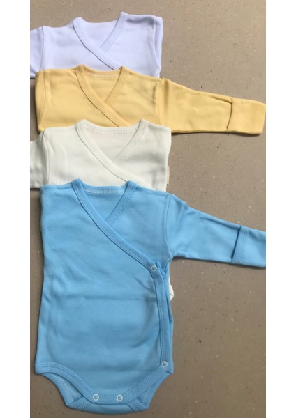 Uzun Kollu Kendinden Eldivenli Çıtçıtlı Kruvaze Badi (4 Lü Paket) fırsatları