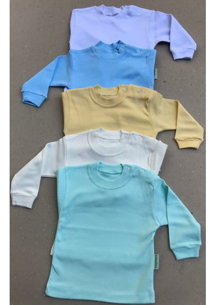Üst Badi Uzun Kol (5 Li Paket) (Beyaz,mavi,sarı,krem,yeşil) fiyatları