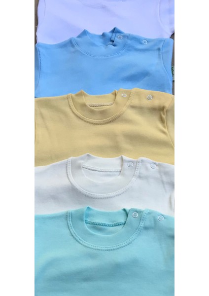 Üst Badi Uzun Kol (5 Li Paket) (Beyaz,mavi,sarı,krem,yeşil) modelleri