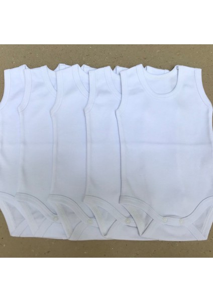 Çıtçıtlı Badi Askılı (5 Li Paket) Beyaz