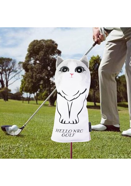 Kedi Desen Su Geçirmez Golf Kafa Kapak (Yurt Dışından)