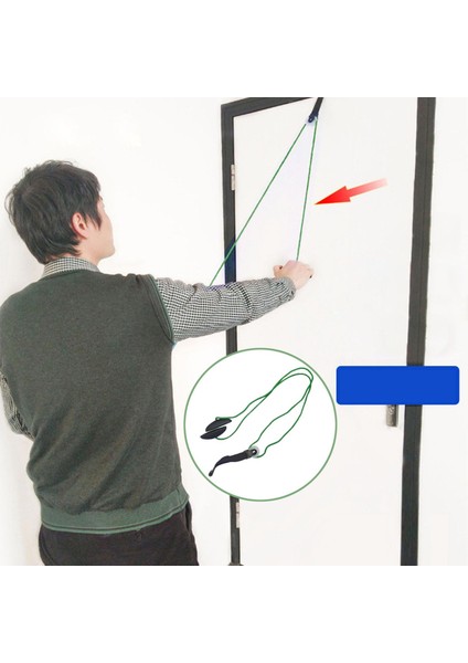 Omuz Kasnağı Kapı Üzerinde Ağrı Azaltma Esnekliği Egzersiz Ekipmanları Yeşil (Yurt Dışından) indirimleri