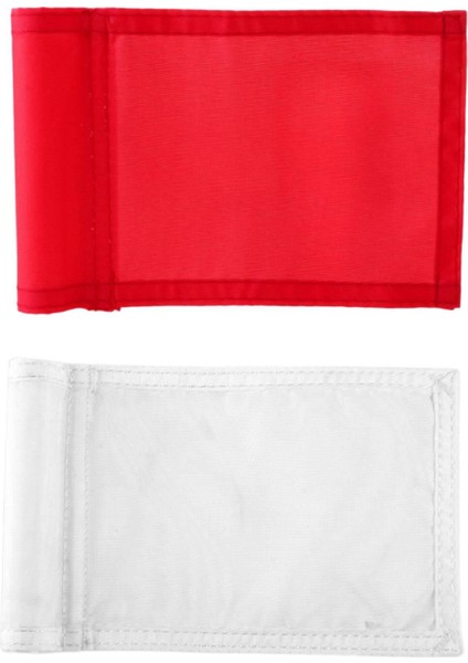 Naylon Golf Bayrakları Standart Yeşil Bayraklar Işaretçisi Arka Bahçe Pim Bayrakları Beyaz+Kırmızı (Yurt Dışından)