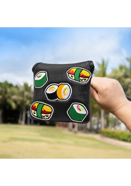 Golf Mallet Putter Kapak Koruması Manyetik Kapatma Meydanı Erkekler Için Siyah (Yurt Dışından) fiyatları