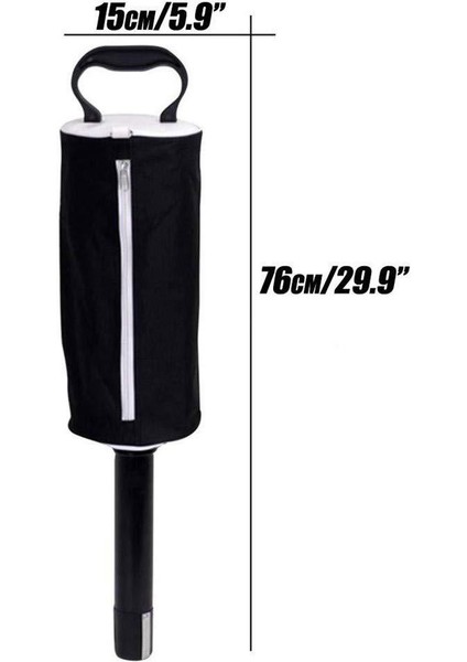 Golf Top Koleksiyoncusu Büyük Kapasite Golf Topu Alıcılar Golf Topu Pick Up Çanta Kadın Erkekler Siyah (Yurt Dışından) modelleri
