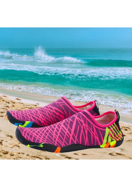 Su Ayakkabı Yalınayak Hızlı Kuru Plaj Çorap Yüzmek Yoga Dalış Kayaking 25X10 cm Kırmızı (Yurt Dışından) fiyatları