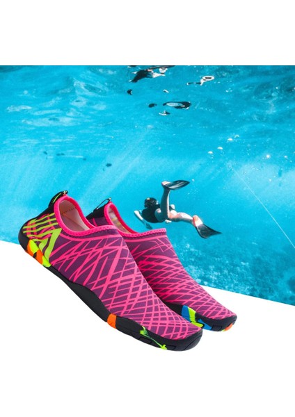 Su Ayakkabı Yalınayak Hızlı Kuru Plaj Çorap Yüzmek Yoga Dalış Kayaking 25X10 cm Kırmızı (Yurt Dışından) indirimleri