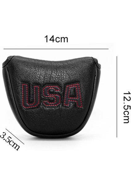 Golf Mallet Atıcı Kafa Kapak Lade Kulübü Koruyucu Guard Headcover Golfçü B (Yurt Dışından) fırsatları