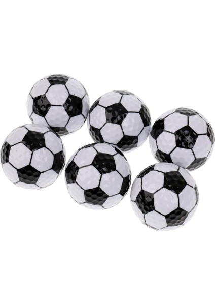 6 Adet Futbol Deseni Yenilik Golf Topları Set Egzersiz Golf Aksesuarları Futbol (Yurt Dışından) indirimleri