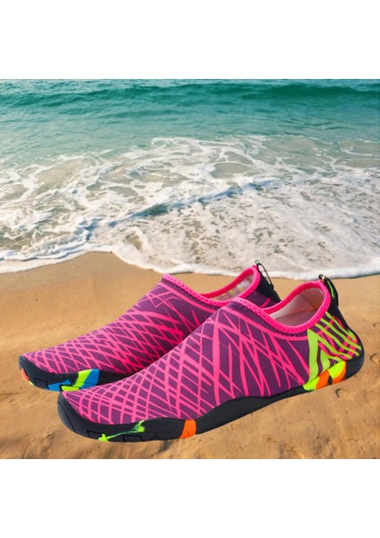 Su Ayakkabı Yalınayak Hızlı Kuru Plaj Çorap Yüzmek Yoga Dalış Kayaking 25.5X10 cm Kırmızı (Yurt Dışından) modelleri