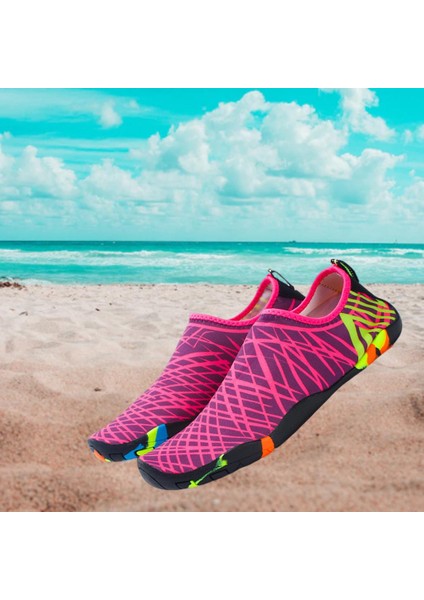 Su Ayakkabı Yalınayak Hızlı Kuru Plaj Çorap Yüzmek Yoga Dalış Kayaking 25.5X10 cm Kırmızı (Yurt Dışından) fırsatları