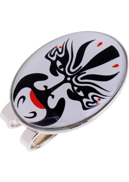 Yeni Metal Golf Top Markeri Manyetik Şapka Klip Opera Maskesi Golfçü Hediyesi Beyaz (Yurt Dışından)