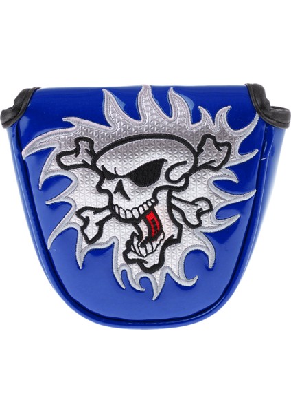 Yarı Diritli Pu Universal Golf Kafa Kapağı Mallet Putter Headcover Koruyucu Mavi (Yurt Dışından) fırsatları