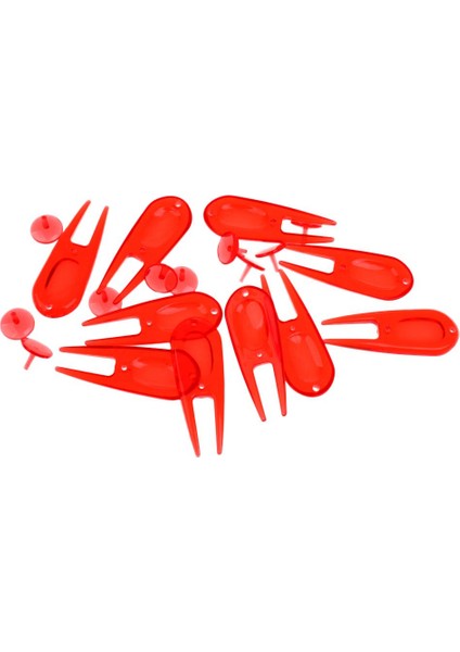 Golf Divot Onarım Aracı Kırmızı (Yurt Dışından)