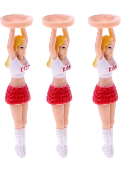3pcs Plastik Amigo Kız Kız Figür Golf Tees Divot Araçları Golfçü Hediye Fikri (Yurt Dışından) fiyatları
