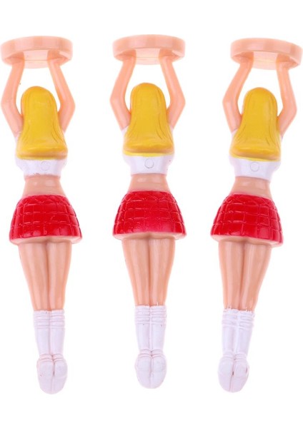 3pcs Plastik Amigo Kız Kız Figür Golf Tees Divot Araçları Golfçü Hediye Fikri (Yurt Dışından) modelleri