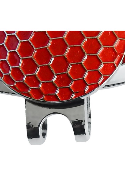 Kırmızı Golf Çanta Tasarımı Golf Top Markeri W/ Manyetik Şapka Klip Seti Golfçü Hediyesi Kırmızı (Yurt Dışından) indirimleri