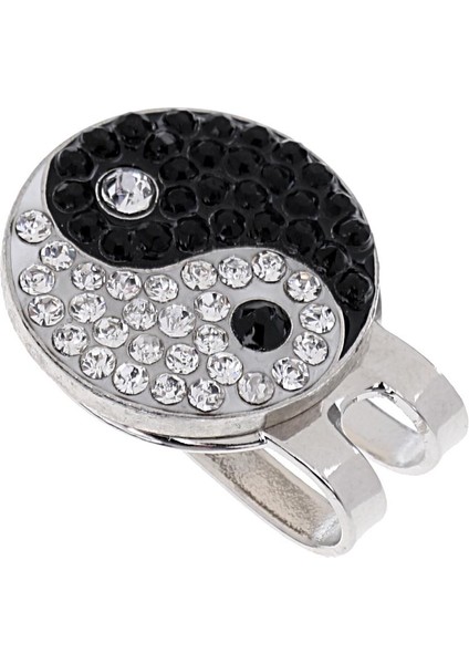 Golf Kapı Visor Üzerinde Parlak Yin Yang Manyetik Şapka Klip Golf Top Marker Klipsi (Yurt Dışından) fırsatları
