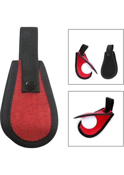 Mini Golf Topu Havlu Silme Bez Kulübü Kafa Temizleyici Havlu Cep Mikrofiber Kırmızı (Yurt Dışından) indirimleri