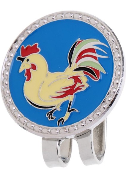 Çin Zodyak Desen Golf Manyetik Vizor ve Şapka Klip Golf Top Marker Horoz (Yurt Dışından) fırsatları