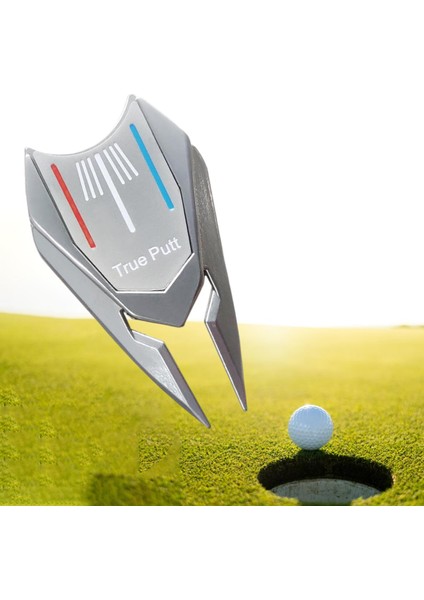 Divot Onarım Çatal Golf Topu Marker Divot Onarım Aracı Uygulama Golfçü Gümüş (Yurt Dışından) modelleri