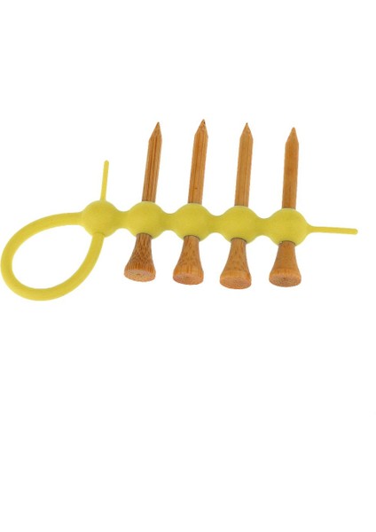 Mini Golf Tee Tutucu Alet Taşıyıcı Klip + 4 Parça Ahşap Golf Tee Set Sarı (Yurt Dışından) indirimleri