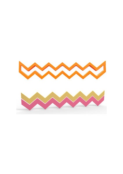 zigzag Desen Pasta Çevre Kesici 18 x 3.5