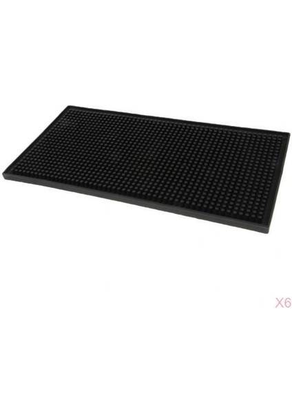 6pcs Kauçuk Servis Çubuğu Runner Heavy Distric Home Bar ve Kauçuk Damla Mat 12X6 "