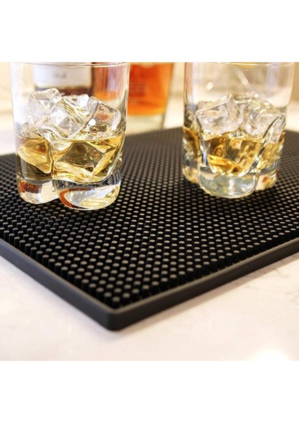 6pcs Kauçuk Servis Çubuğu Runner Heavy Distric Home Bar ve Kauçuk Damla Mat 12X6 " modelleri