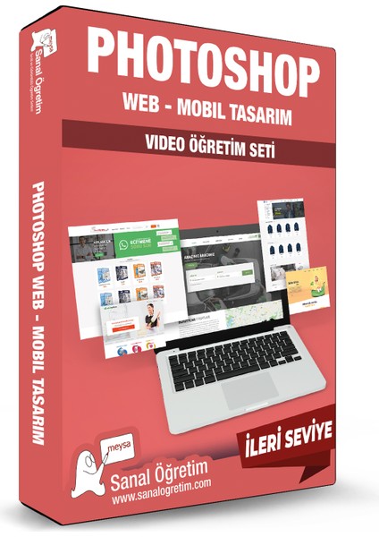 Photoshop Web - Mobil Arayüz Tasarımı Video Ders Eğitim Seti