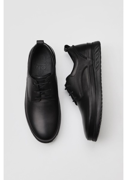 Siyah Atlas Deri 07 M0179-L03 Erk Ayk