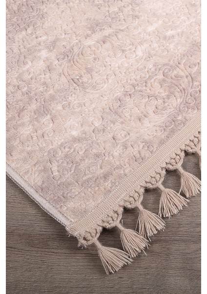 Nova Kahve Leke Tutmaz Yıkanabilir Kaymaz Halı Yumuşak Püsküllü Saçaklı Lüks Yolluk fiyatları