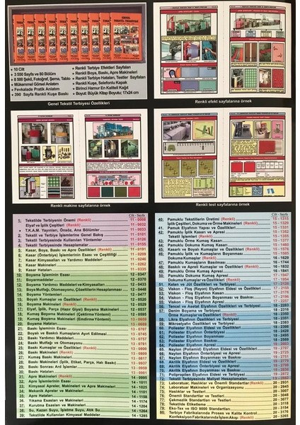 Genel Tekstil Terbiyesi Kitap Serisi, Kasar -Boya-Baskı -Apre (10 Cilt) indirimleri