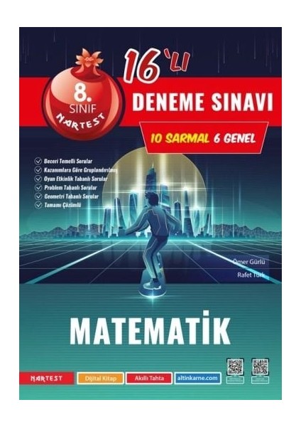 8. Sınıf LGS Yeni Koyu Kapaklı Matematik 16 Deneme