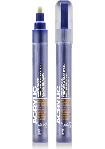 Akrilik Markör İnce Uç 2 mm Shock Blue Dark S5020