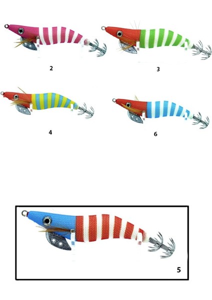 3005 Kalamar Zokası 10CM Striped Body Squid fiyatları