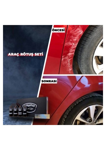 Toyota 070 Inci Beyazı Rötüş Boyası Rötüş Çeliği Seti