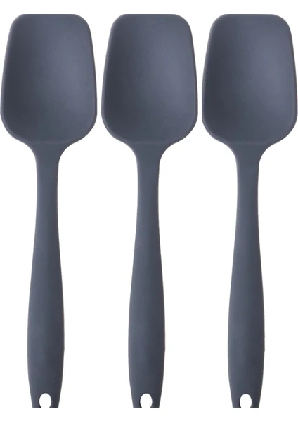 Pink Rose Bybirgül Büyük Boy Düz Silikon Spatula Set