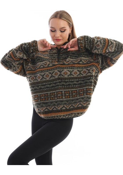 Kapüşonlu Peluş Kadın Sweatshirt fiyatları