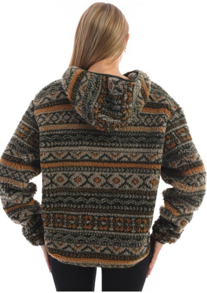 Kapüşonlu Peluş Kadın Sweatshirt fırsatları