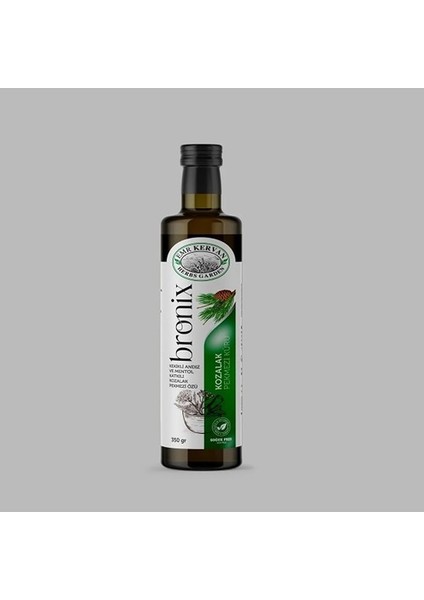 Emr Kervan Herbs Garden Bronix Kekikli Andızlı ve Mentollü Kozalak Pekmezi Özü Çam Kozalak Kürü 350 ml