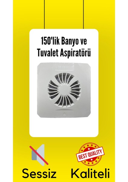 150'LİK Banyo Tuvalet Aspiratör Havalandırma Fanı