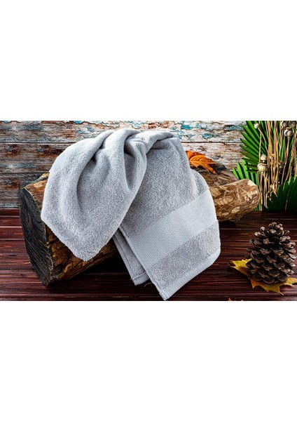 Cindy - Microcotton Banyo Havlusu Gri 90X160CM