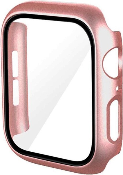 Apple Watch 8 45MM Ekran Korumalı Sert Rubber Kılıf - AL3173