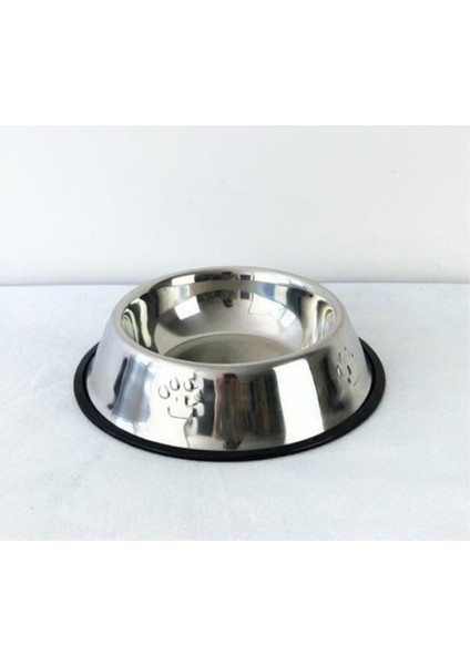 Metal Kedi Köpek Mama ve Su Kabı Küçük Boy 11 cm 2 Adet