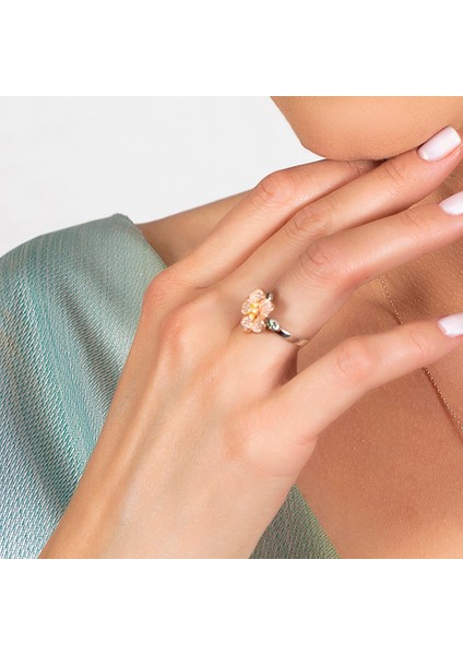 Zirkon Taşlı Rüzgar Gülü Tasarım Kar Tanesi Detaylı 925 Ayar Gümüş Kadın Yüzük fiyatları