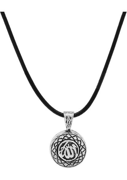 Kişiye Özel Isim Yazılı Üzeri Arapça Allah Yazılı 925 Ayar Gümüş Cevşen Kolye modelleri