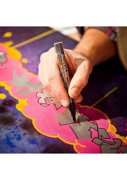 Akrilik Markör İnce Uç 2 mm Shock Red S3000 modelleri