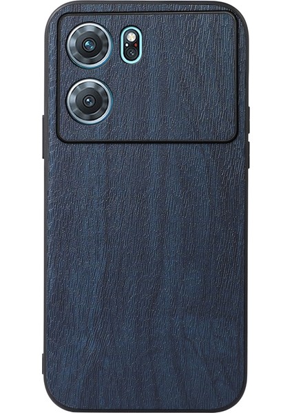 Oppo K10 5g Için Pu Telefon Kılıfı Mavi (Yurt Dışından)