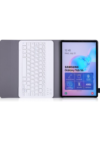 ZH Store Galaxy Tab S6 10.5 Inç T860 Için A860 Bluetooth Klavye Pu Kılıf Altın (Yurt Dışından)